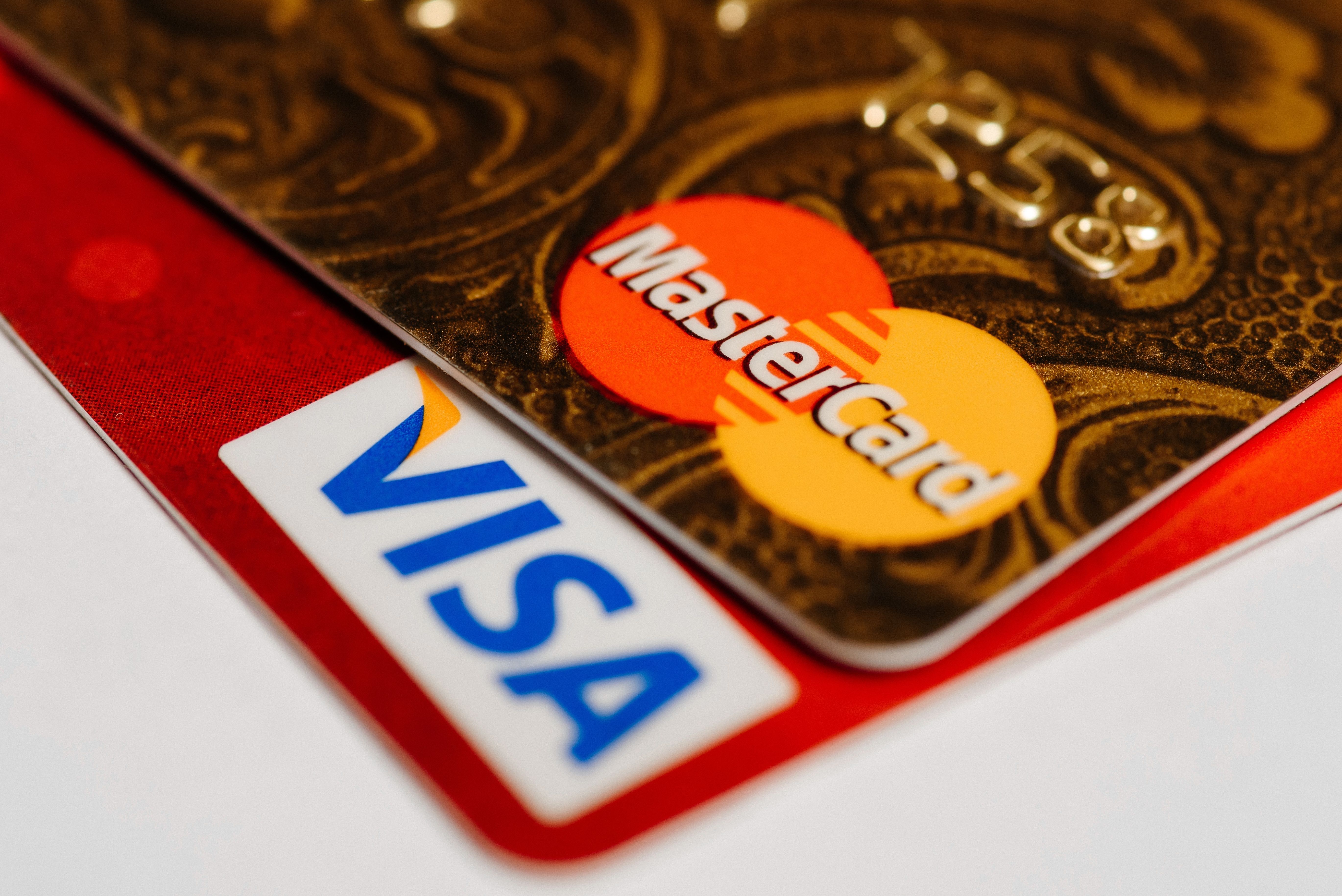 Bilde av et VISA og Mastercard